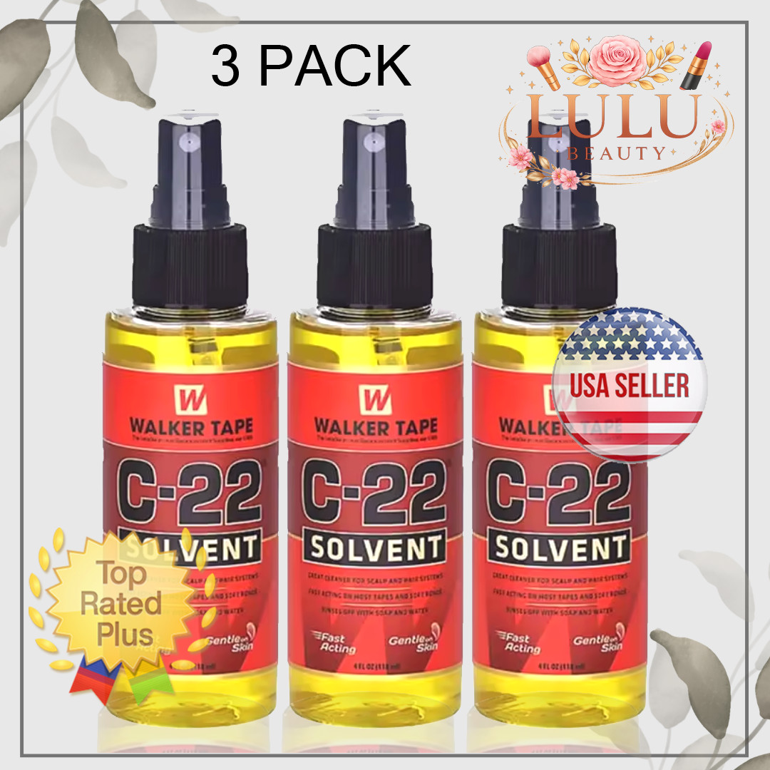 3 X Walker Tape C-22 Citrus Solvent, Glue Tape Remover Lace Wig Hair System 4oz