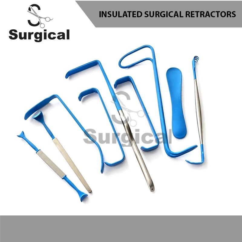 9 PCs Surgical Insulated Retractor Set Surgical Instruments