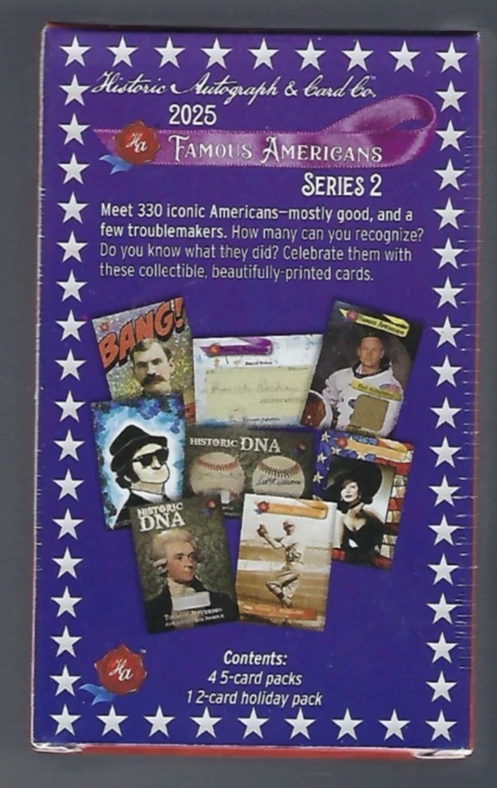 FAMOUS AMERICANS SERIES 2 HOBBY BOX HISTORIC AUTOGRAPHS 2025 FAMOUS AMERICANS SERIES 2 HOBBY BOX HISTORIC AUTOGRAPHS 2025