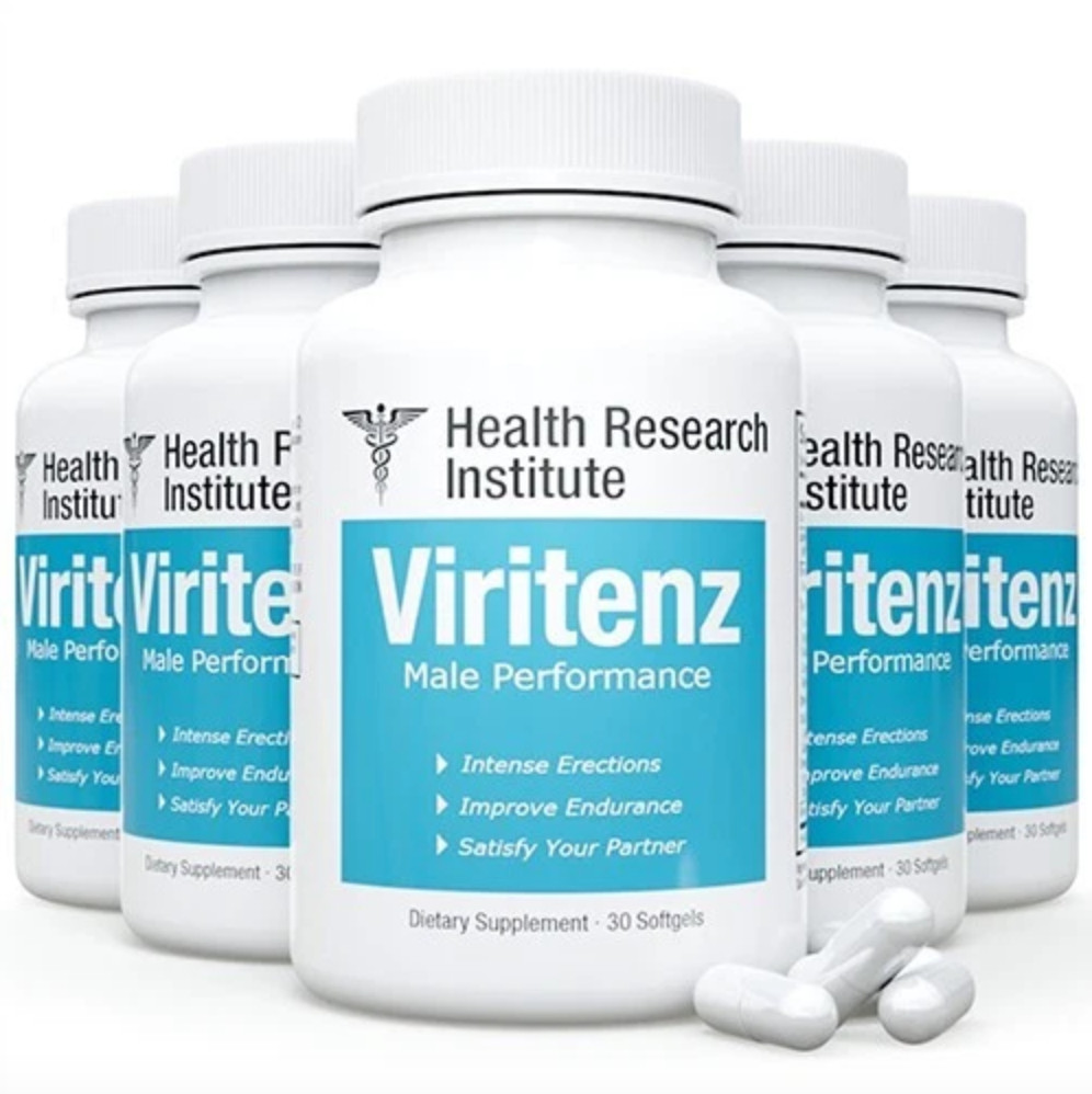 Viritenz - 5 Bottles - 100% Natural - Male performance
