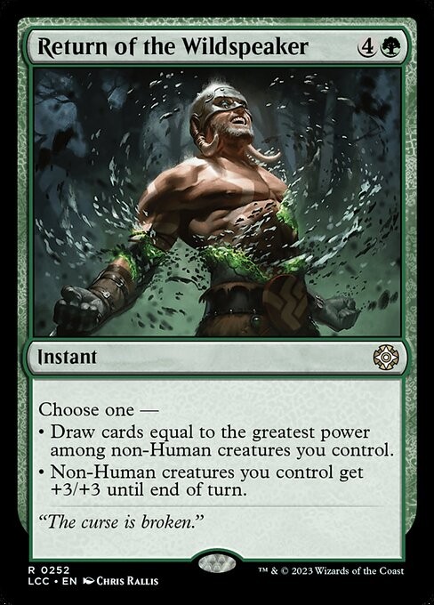 Return of the Wildspeaker 252 R Normal LCC MTG NM