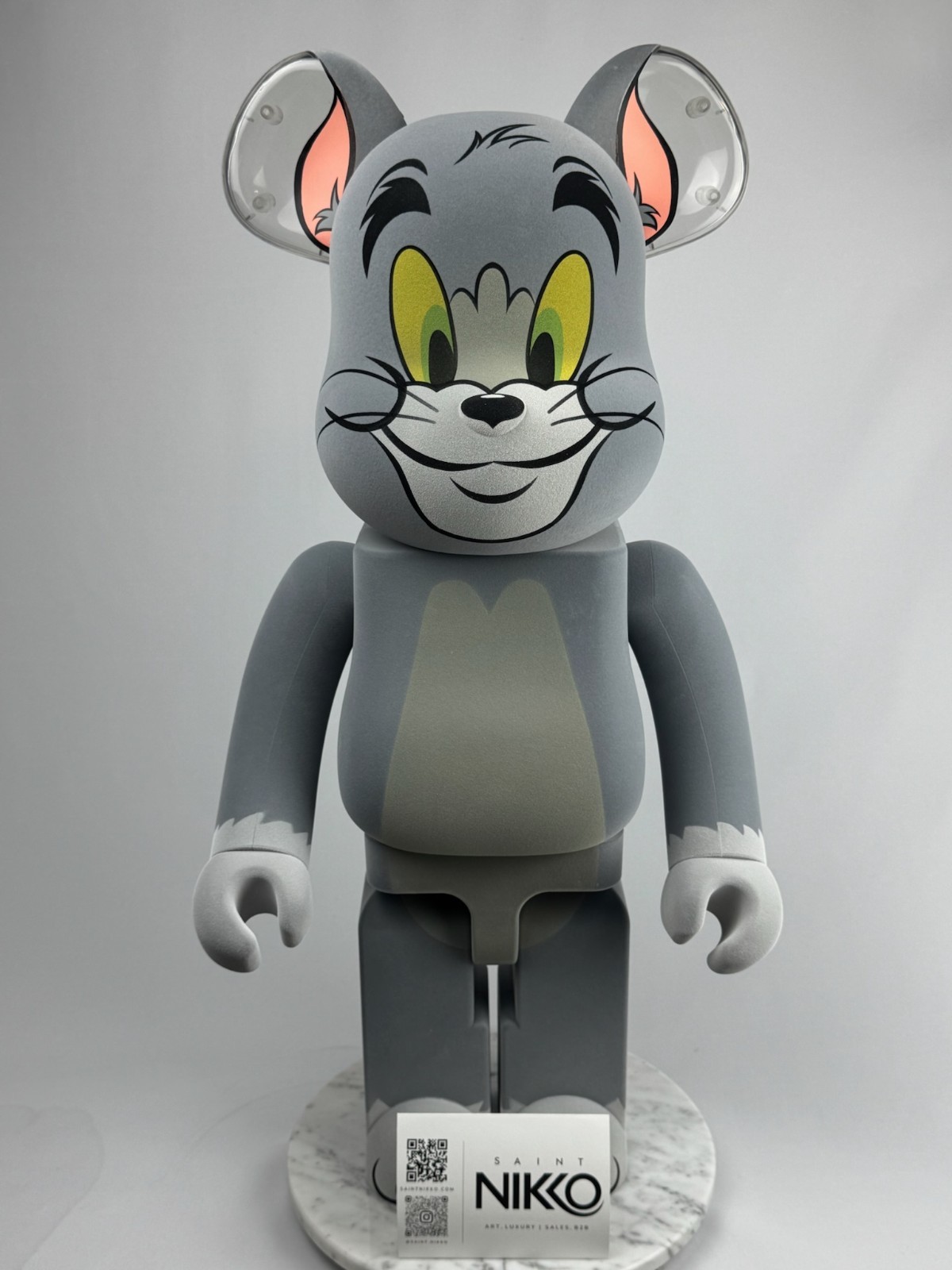 Medicom BE@RBRICK TOM 1000% Tom and Jerry Bearbrick Figure No Box