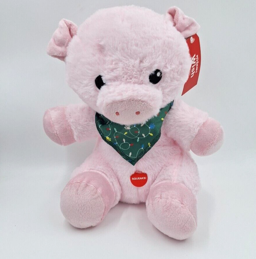 Petsmart Wish the Pig Plush Squeaker 2024 30th Stuffed Animal New
