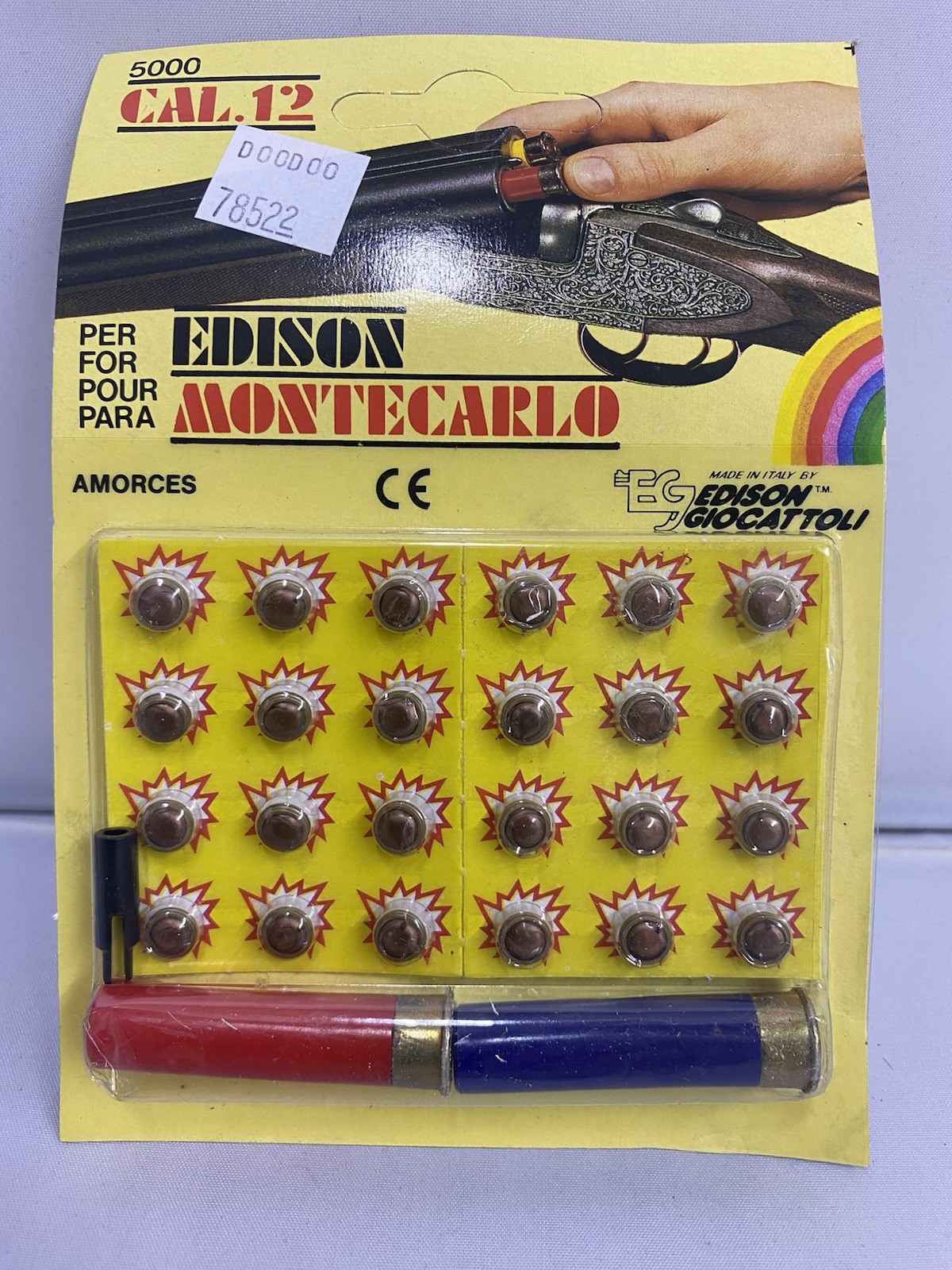 Vintage NOS Edison Monte Carlo Cal 2  Shells By Edison Giocattoli Gioattou