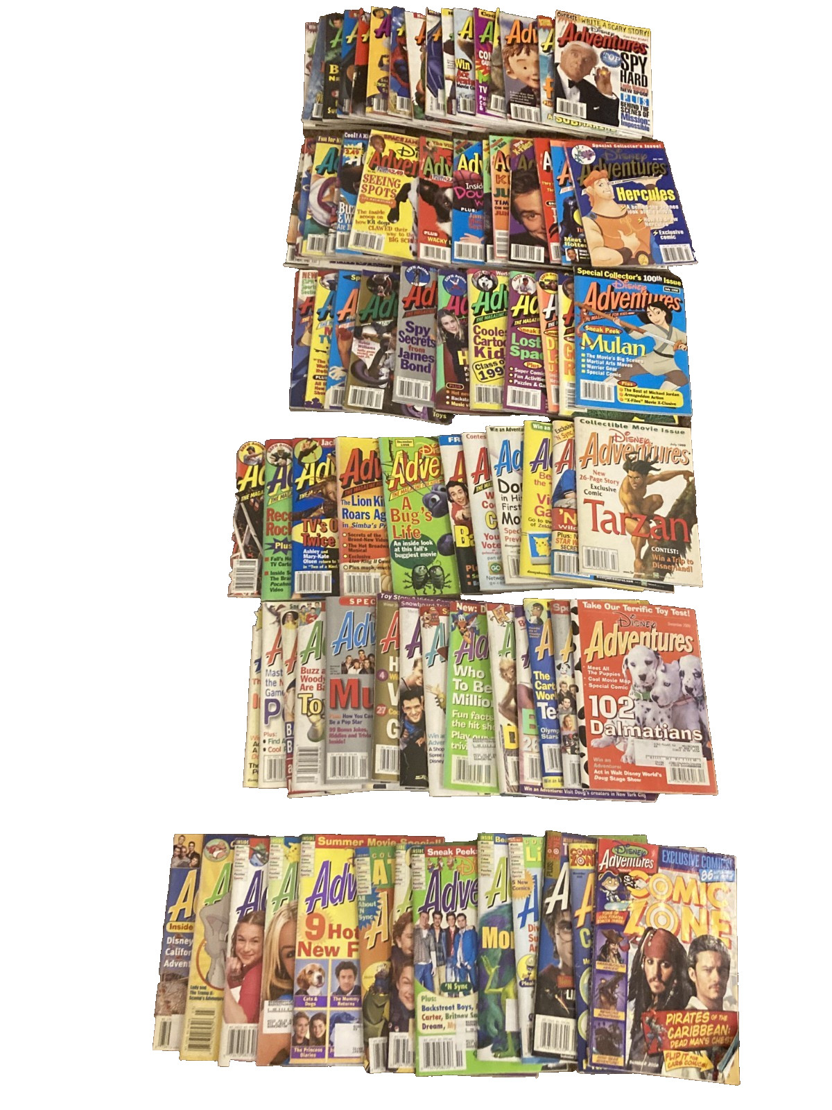 Disney Adventures Lot of 131  1990 - 2006