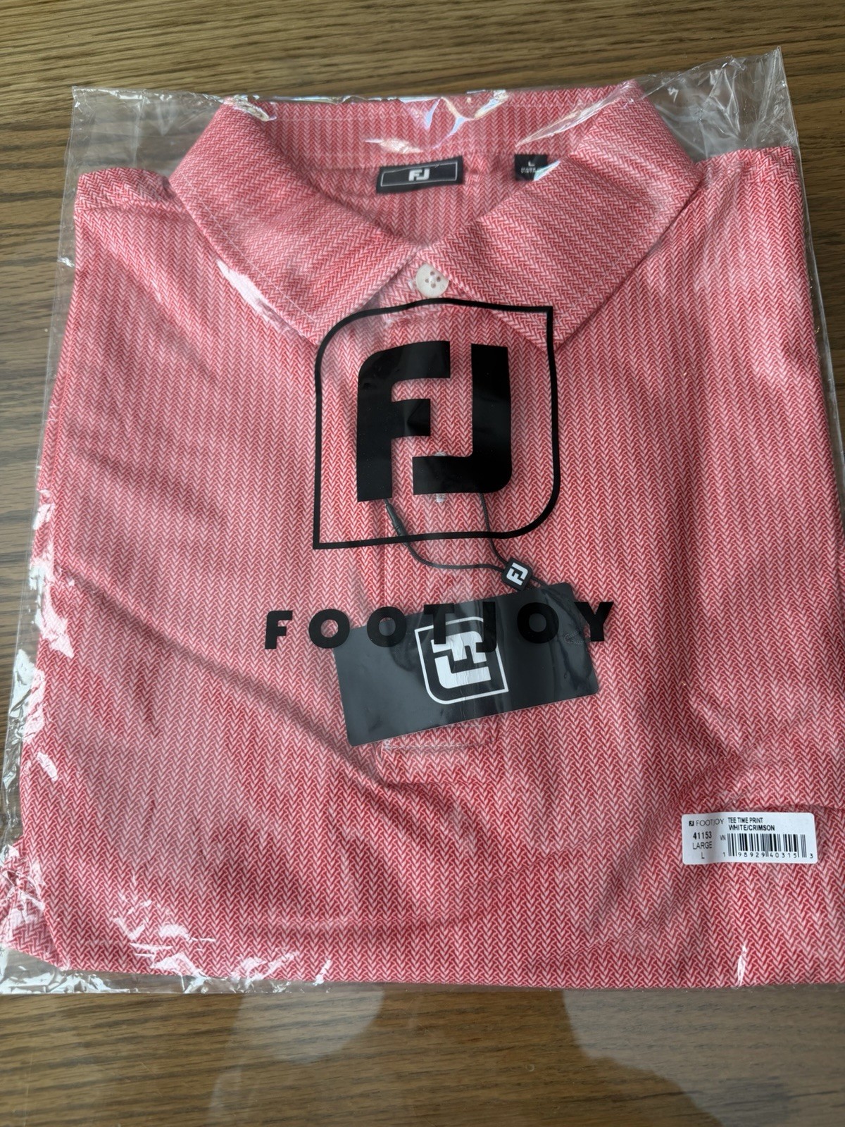Footjoy Golf Shirt Large Newest Edition