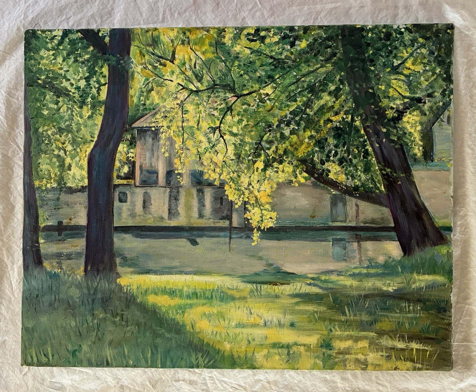 Original Landscape Oil Painting On Canvas - Unknown Artist - 16x20”