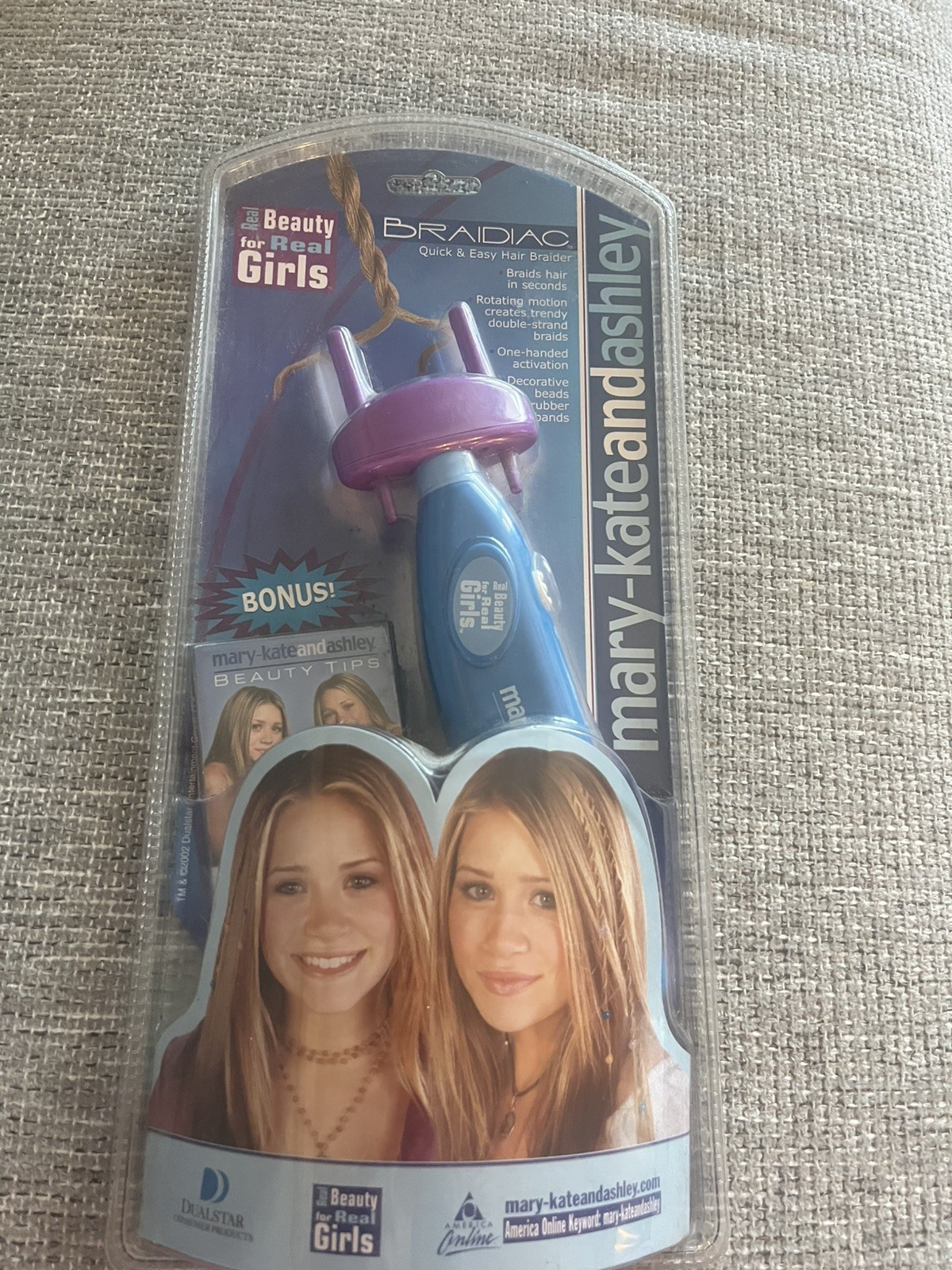 RARE Vintage Y2K Mary Kate and Ashley Braidiac NEW Dual Wand Hair Braider