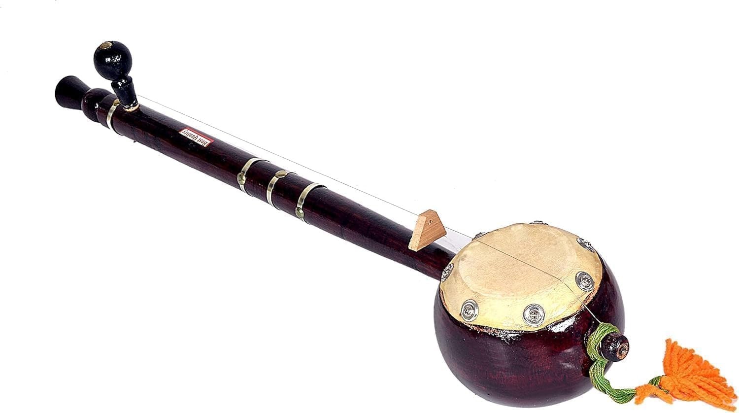 Wooden Crafted Pumkin Style One String Iktara/Tumbi Musical Instrument-22 Inches
