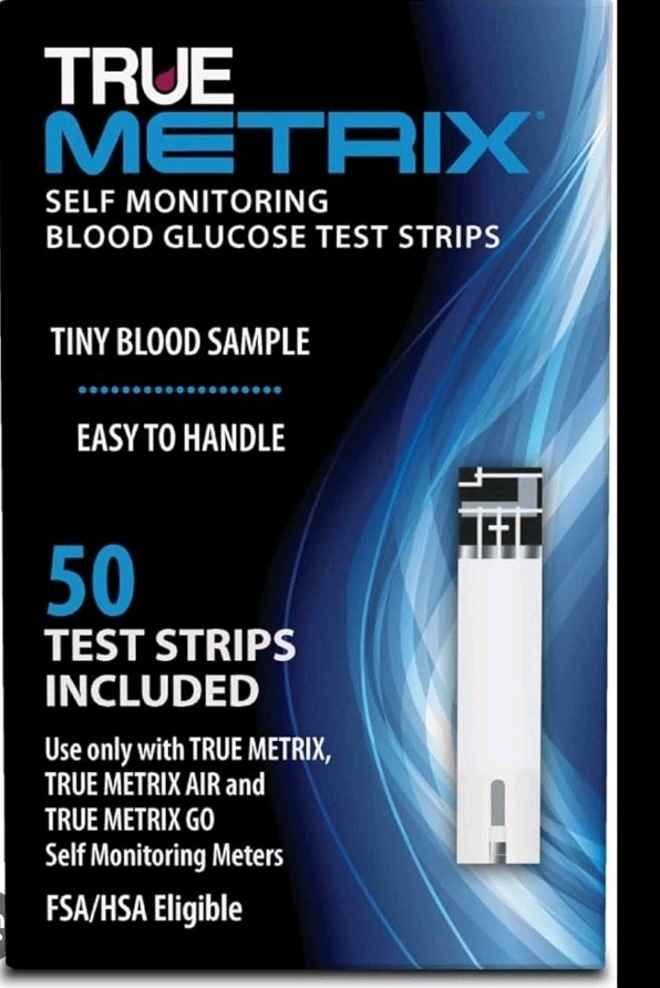 True Metrix Blood Glucose Test Strips 100Ct, Exp 1/28 + 