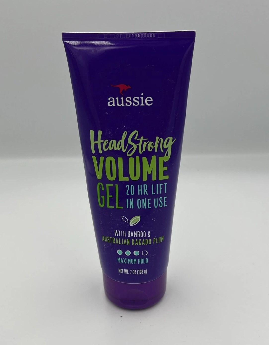 Aussie Head Strong Volume Gel Bamboo & Australian Kakadu Plum Maximum Hold 7oz