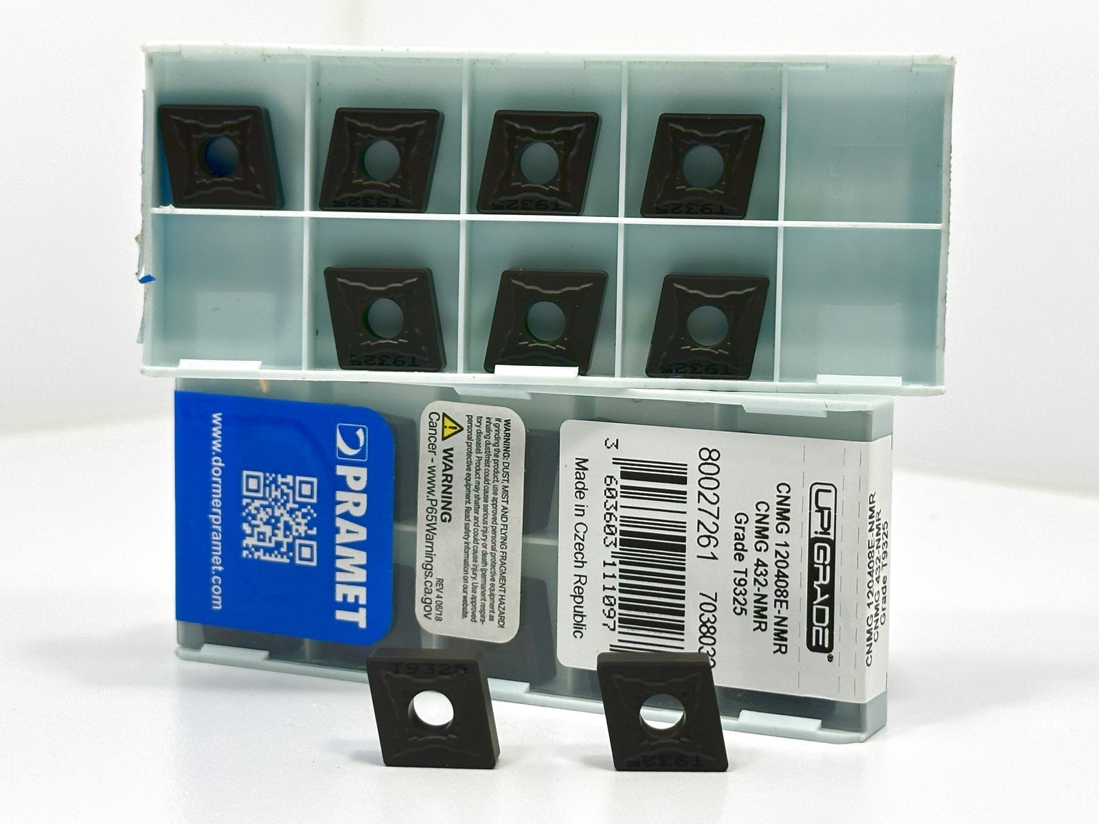 DORMER Pramet CNMG432-NMR CNMG120408E-NMR New Carbide Inserts Grade T9325 19pcs