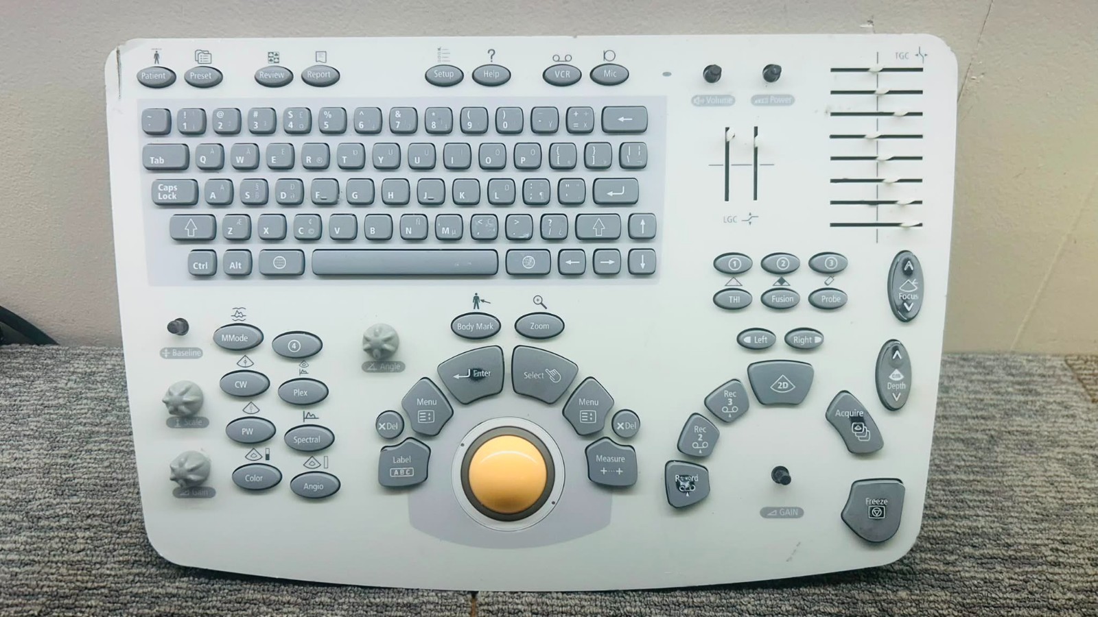 Philips EnVisor C HD Control Panel Keyboard M2540-40100 Trackball - 8342577