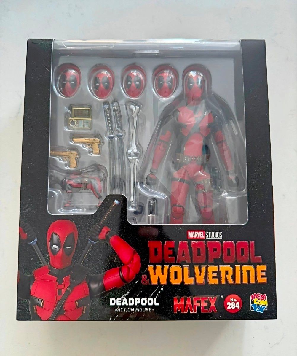 MAFEX No.284 Deadpool Wolverine Ver Medicom Toy Action Figure 160mm Japan New