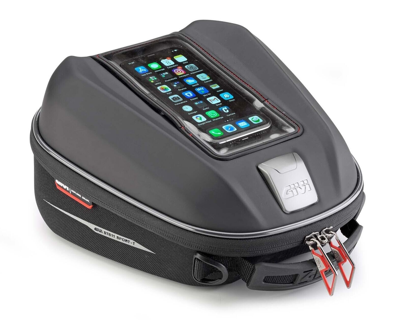 GIVI ST611 Tanklock Motorcycle Smartphone Tank Bag 6 Liter 6 L Black