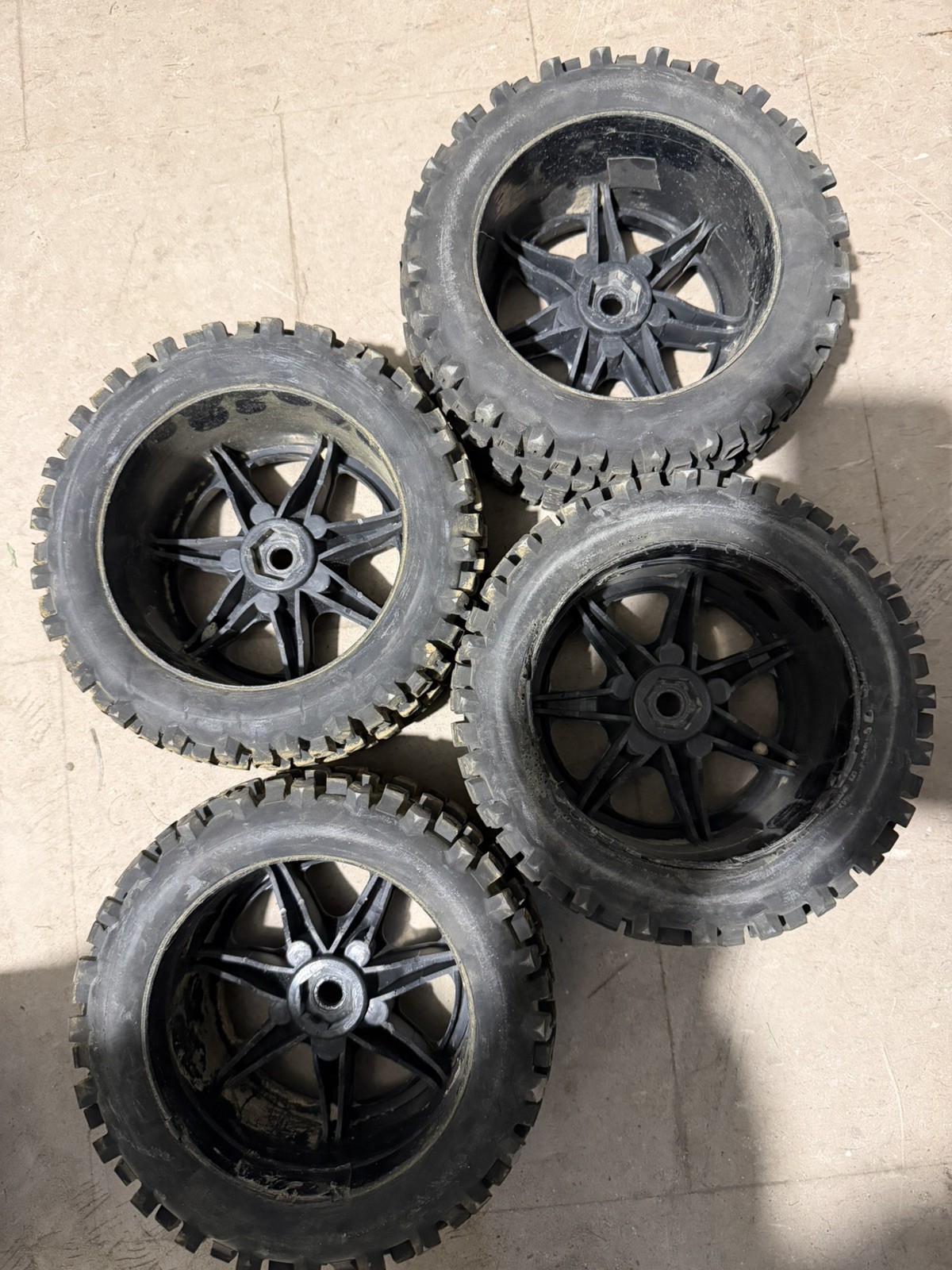 Duratrax Six Pack  1:8 RC Truck Tires used (xmaxx)