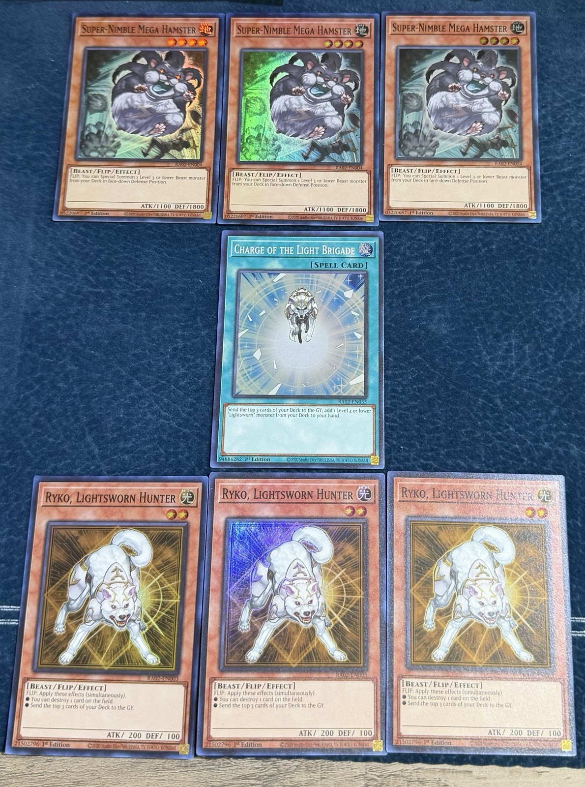 Ryko Lightsworn Hunter Edison Yugioh Core Super Rare Nimble Mega Hamster Charge