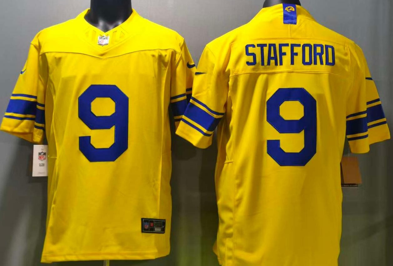 Tariffs​ Free LAR Rams 2026 F.U.S.E Classic Sol Gold Sewn Stitched Jersey.