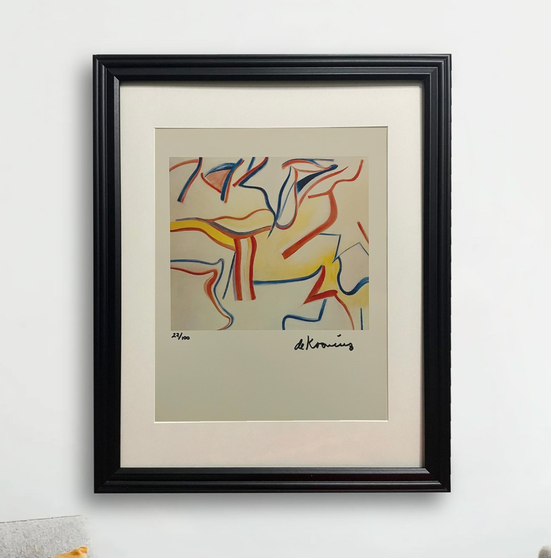 Willem de Kooning Hand-Signed Original Print - COA & +$3,500 Appraisal Included
