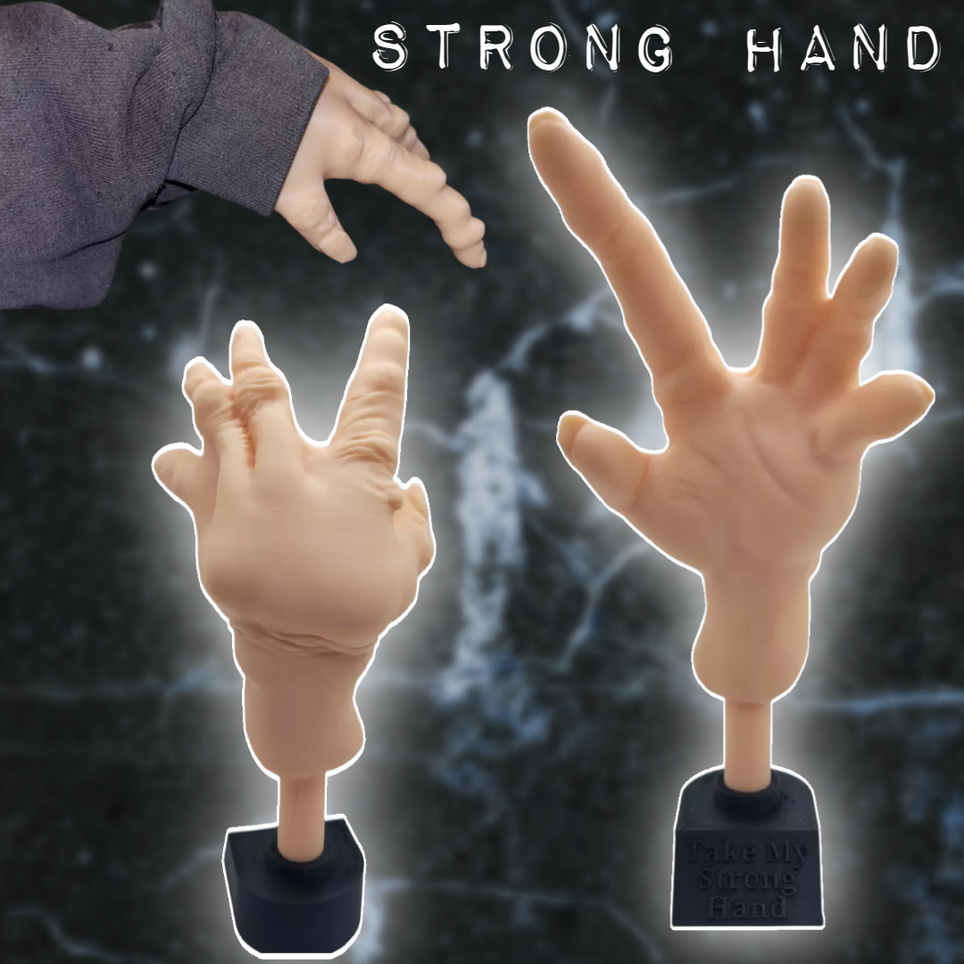 Scary Movie Strong Hand Prop Replica w/ Stand - Take My Strong Hand Scary Movie Strong Hand Prop Replica w/ Stand - Take My Strong Hand