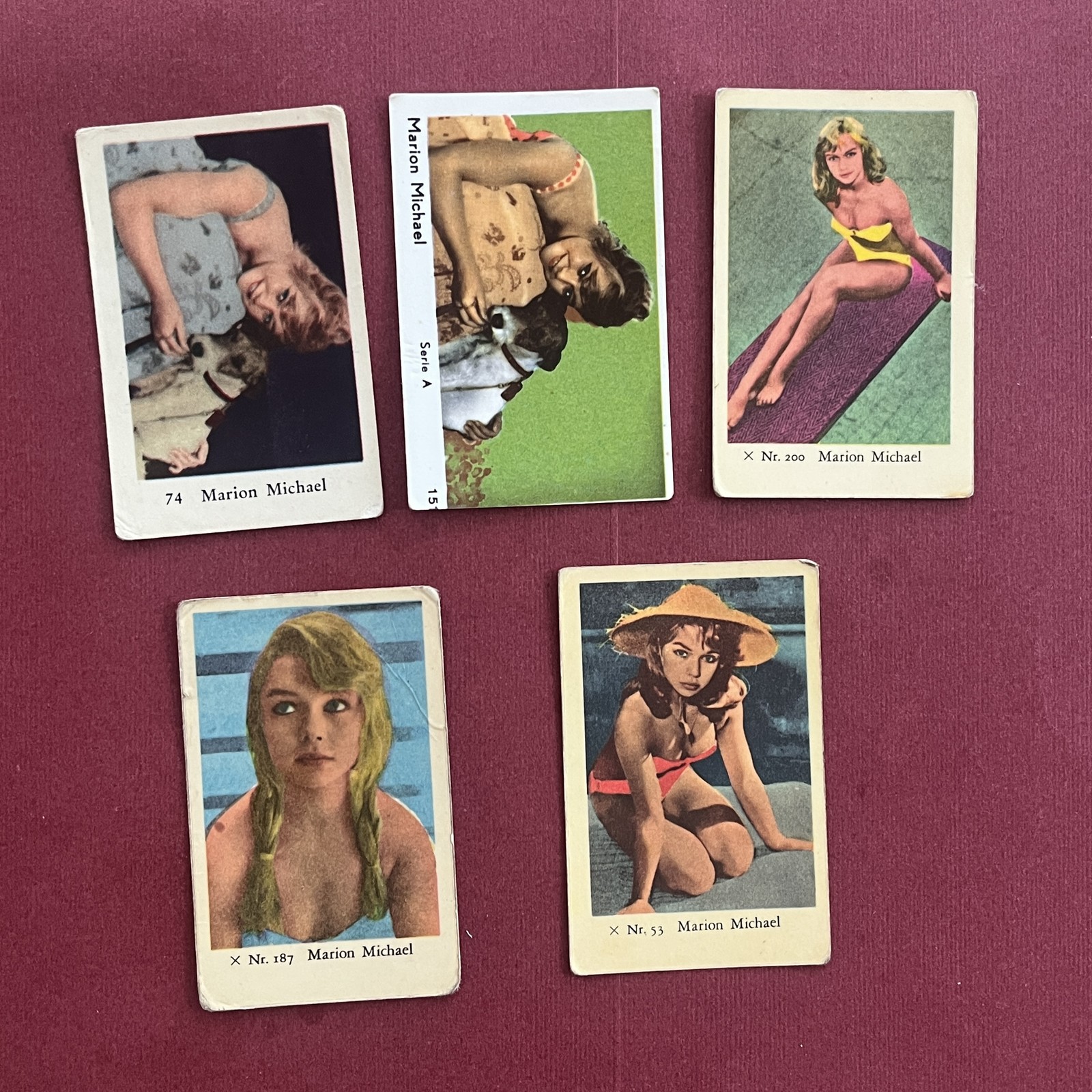 Marion Michael Vintage Dutch Gum Lot (5) Trading Cards
