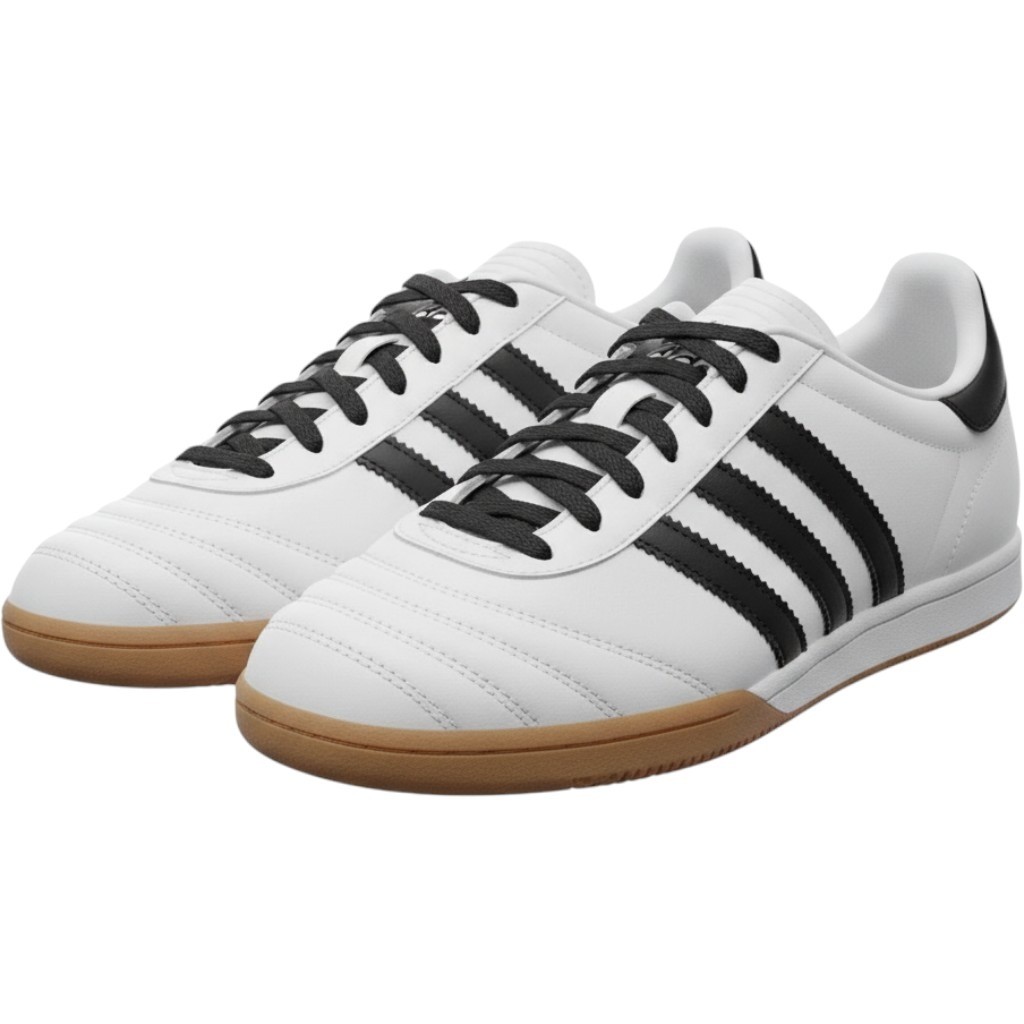 Adidas Samba White Black Gum Sole Leather Low Top Sneakers Mens 9.5 Adidas Samba White Black Gum Sole Leather Low Top Sneakers Mens 9.5