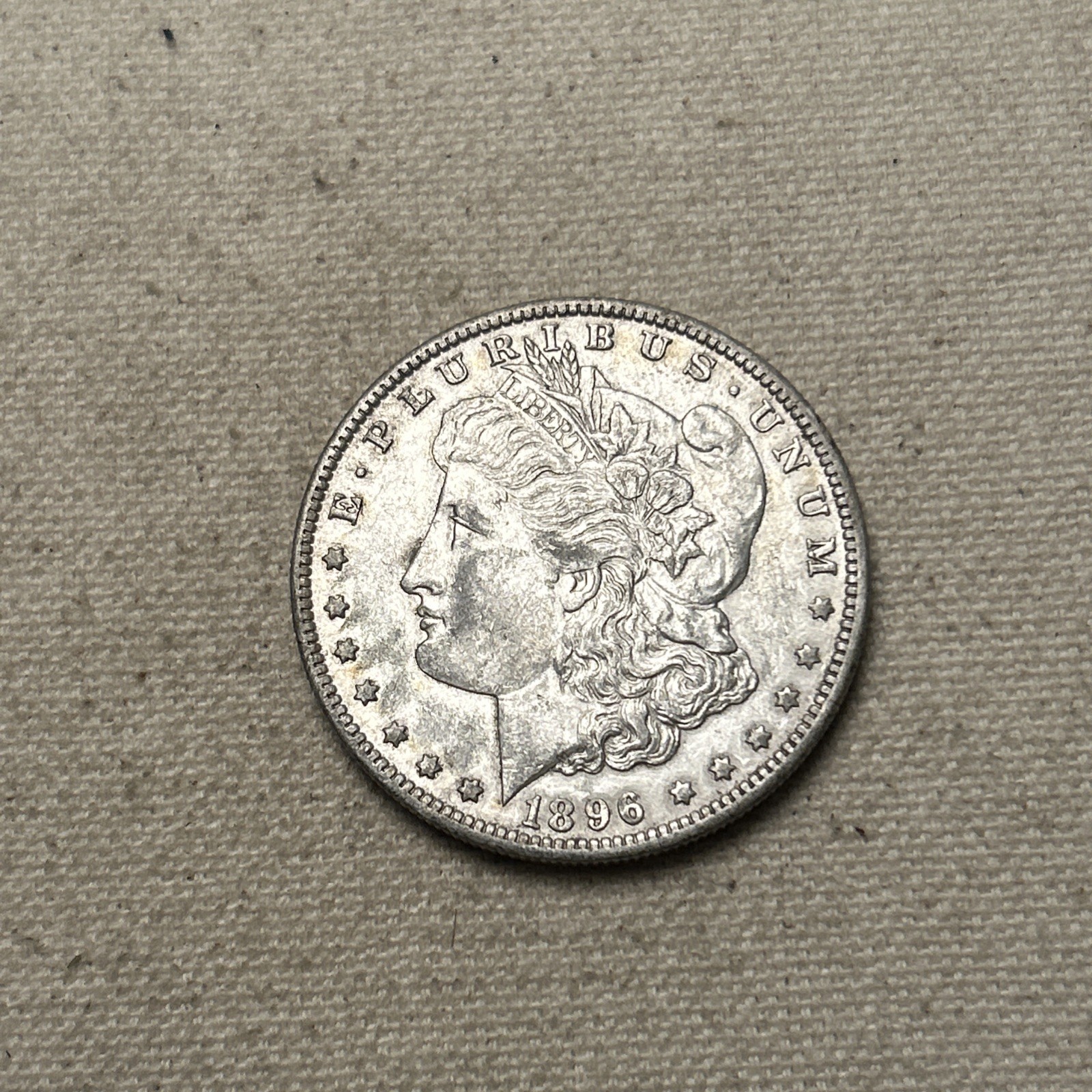 1896-O Morgan Silver Dollar $1 - AU Better Date #JM302 1896-O Morgan Silver Dollar $1 - AU Better Date #JM302