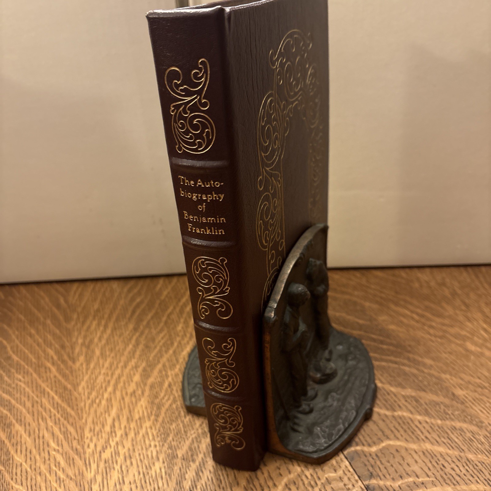 Vintage Easton Press Autobiography Of Benjamin Franklin 1976 Leather Bound Vintage Easton Press Autobiography Of Benjamin Franklin 1976 Leather Bound