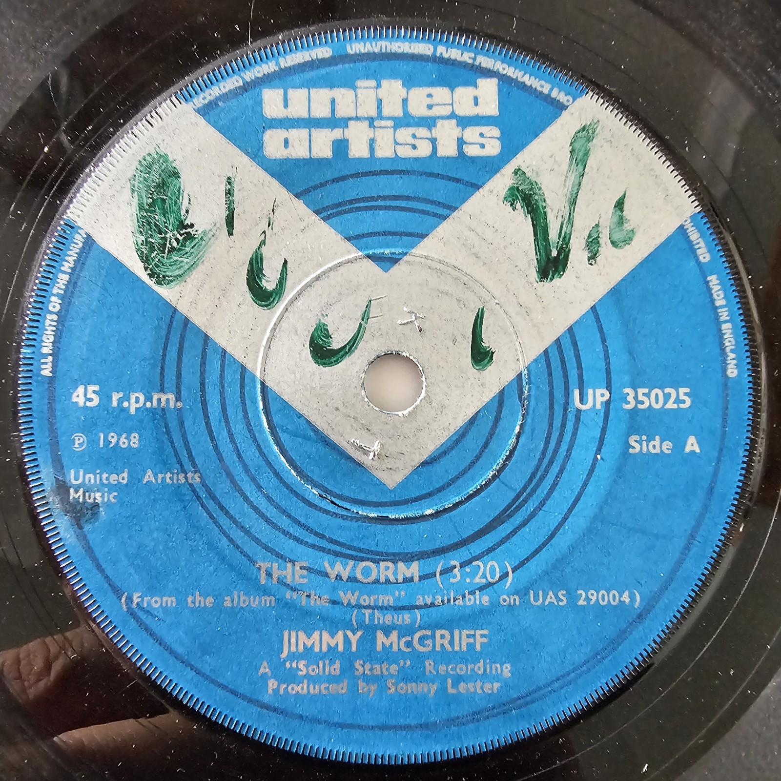Jimmy McGriff The Worm United Artists R&B Northern Soul Record - REF 64 Jimmy McGriff The Worm United Artists R&B Northern Soul Record - REF 64