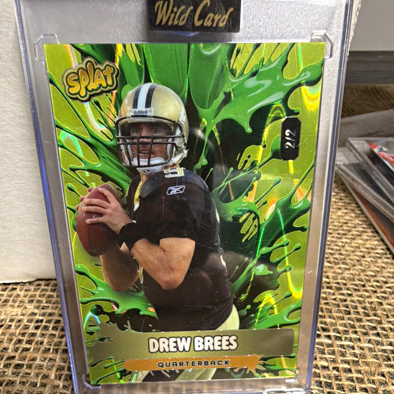 Wild Card Drew Brees 2026 Wild Card Splat SLSESa5-DB Serial Numbered /2 NFL Wild Card Drew Brees 2026 Wild Card Splat SLSESa5-DB Serial Numbered /2 NFL