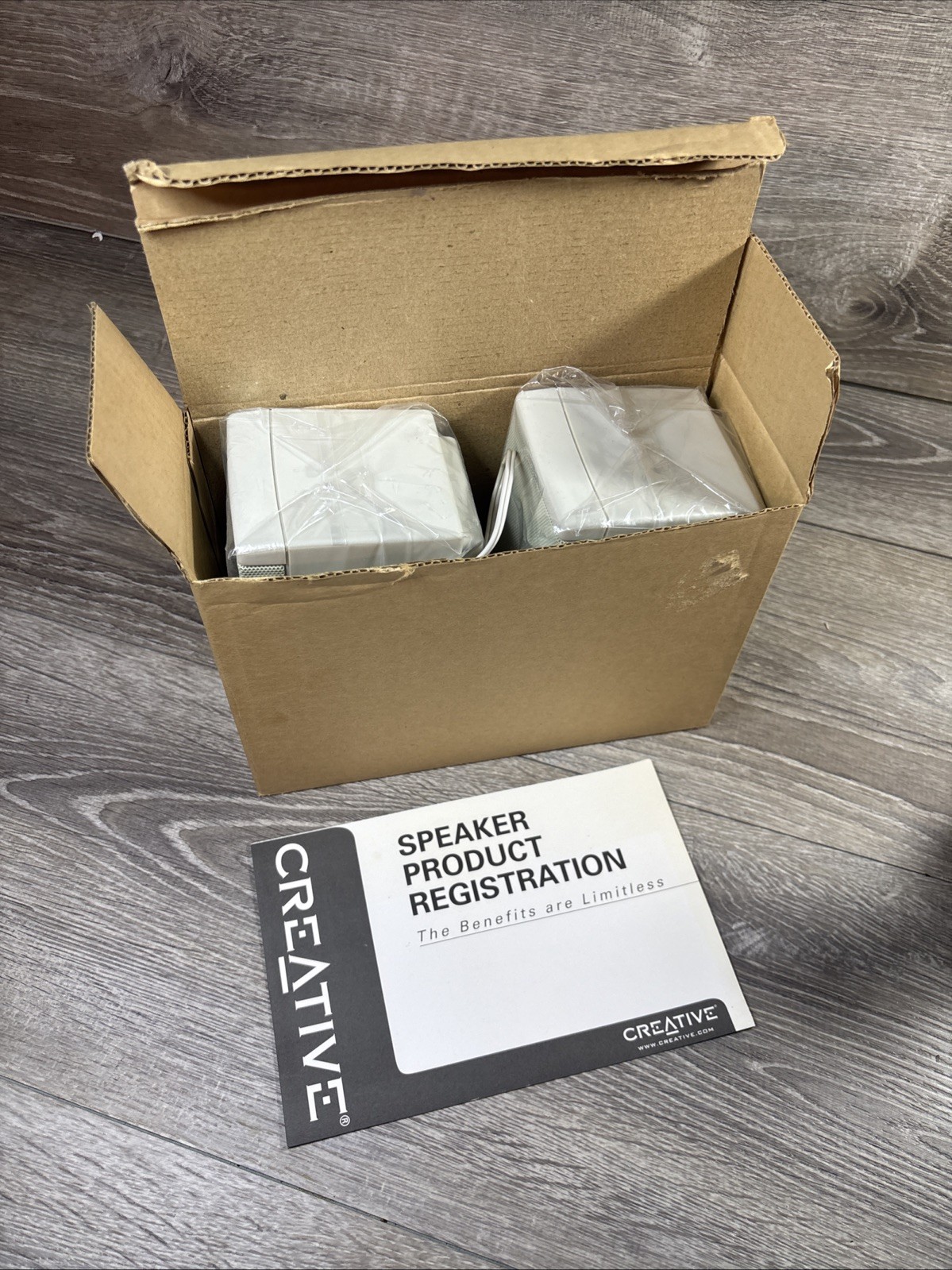 Vintage Creative Labs Sound Blaster Computer Speakers SBS10 NOS New In Box 90’s