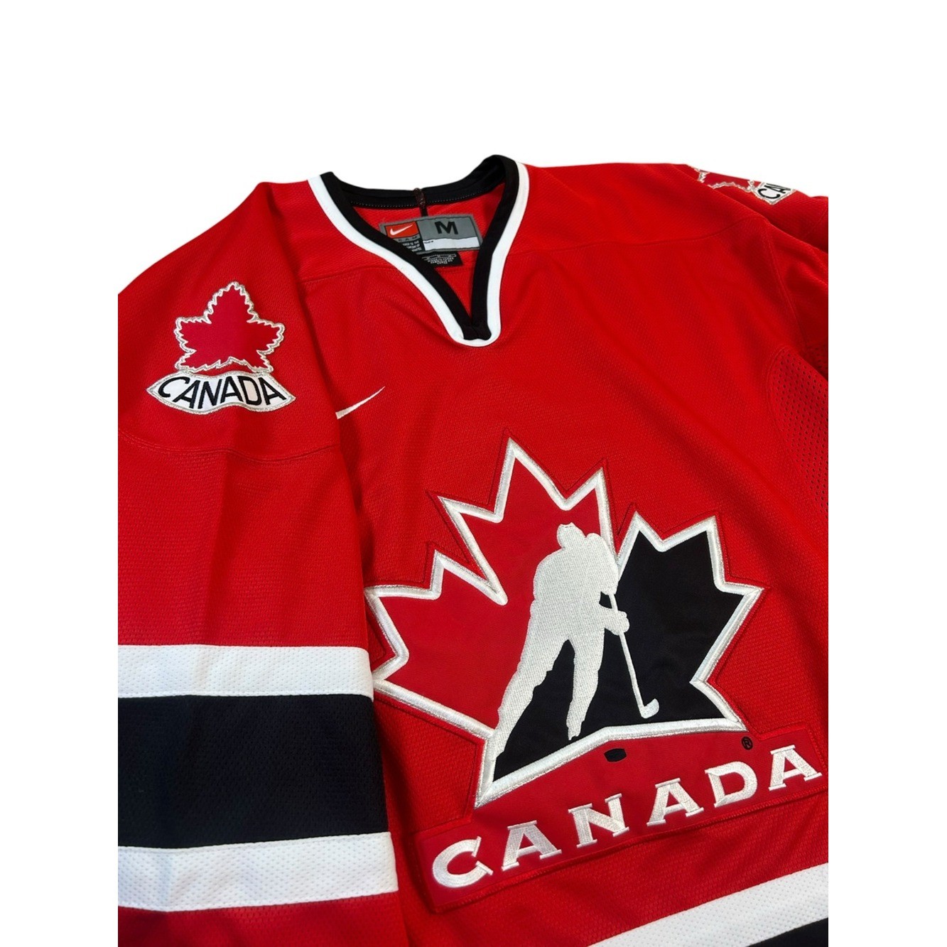 NIKE VTG 2002 Team Canada Olympic Hockey Jersey Red Men\'s M Alternate