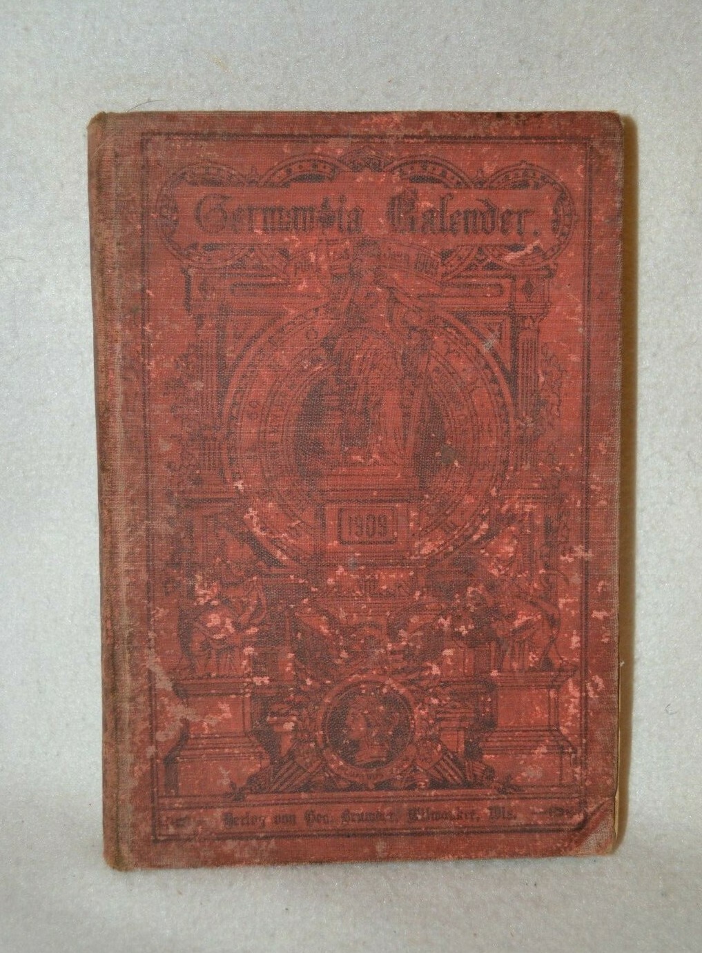 Antique 1909 Germania Calender Book - German Text