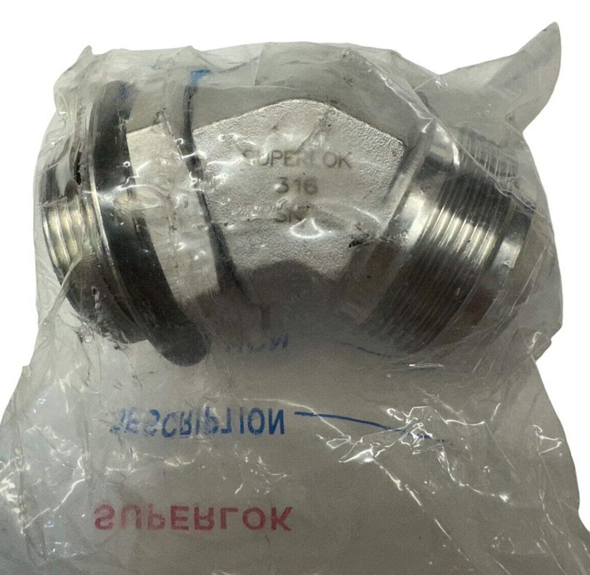 BMT Superlok 6802-24-24-NWO-SS Male Adjustable O-Ring Boss 45° Elbow, 1-1/2\