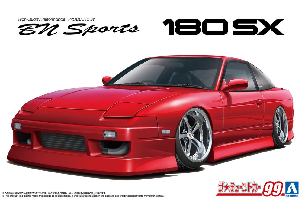 Aoshima 1/24 1996 Nissan 180SX RPS13 BN Sports V1 Model Kit Aoshima 1/24 1996 Nissan 180SX RPS13 BN Sports V1 Model Kit