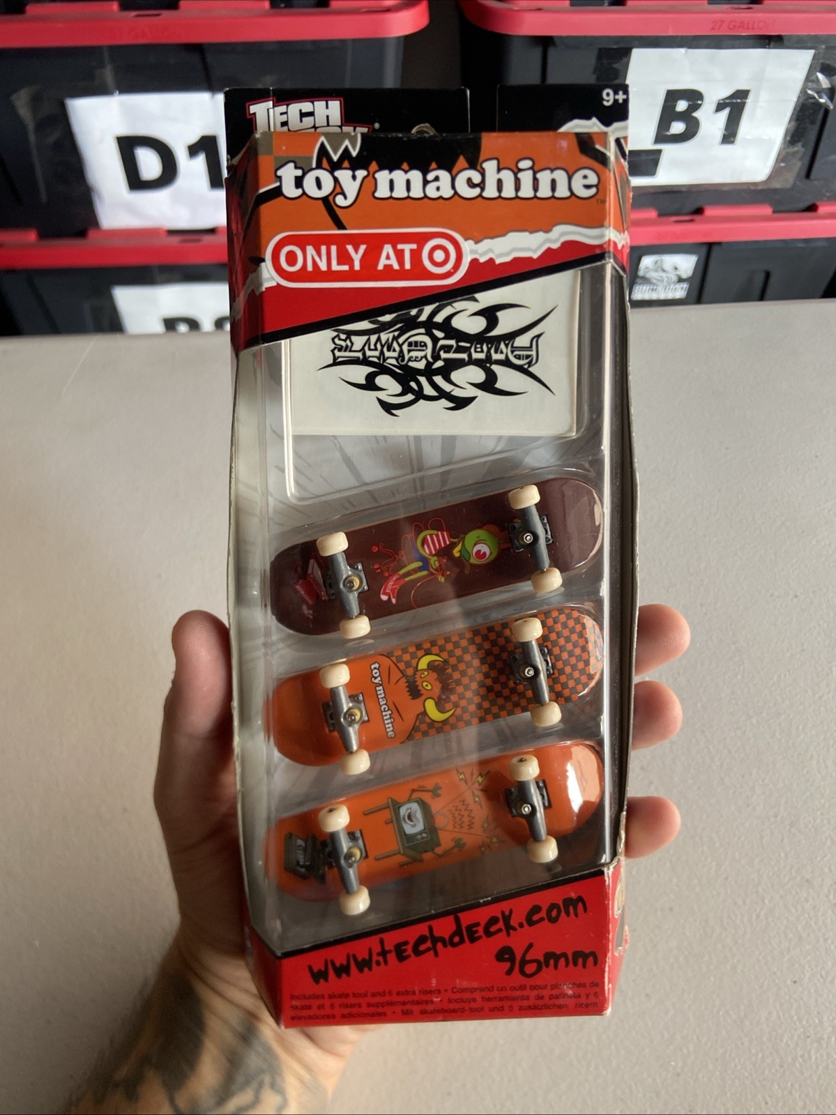 Vintage Tech Deck 96mm 3-Pack – Toy Machine Graphics | Sealed | Target Exclusive