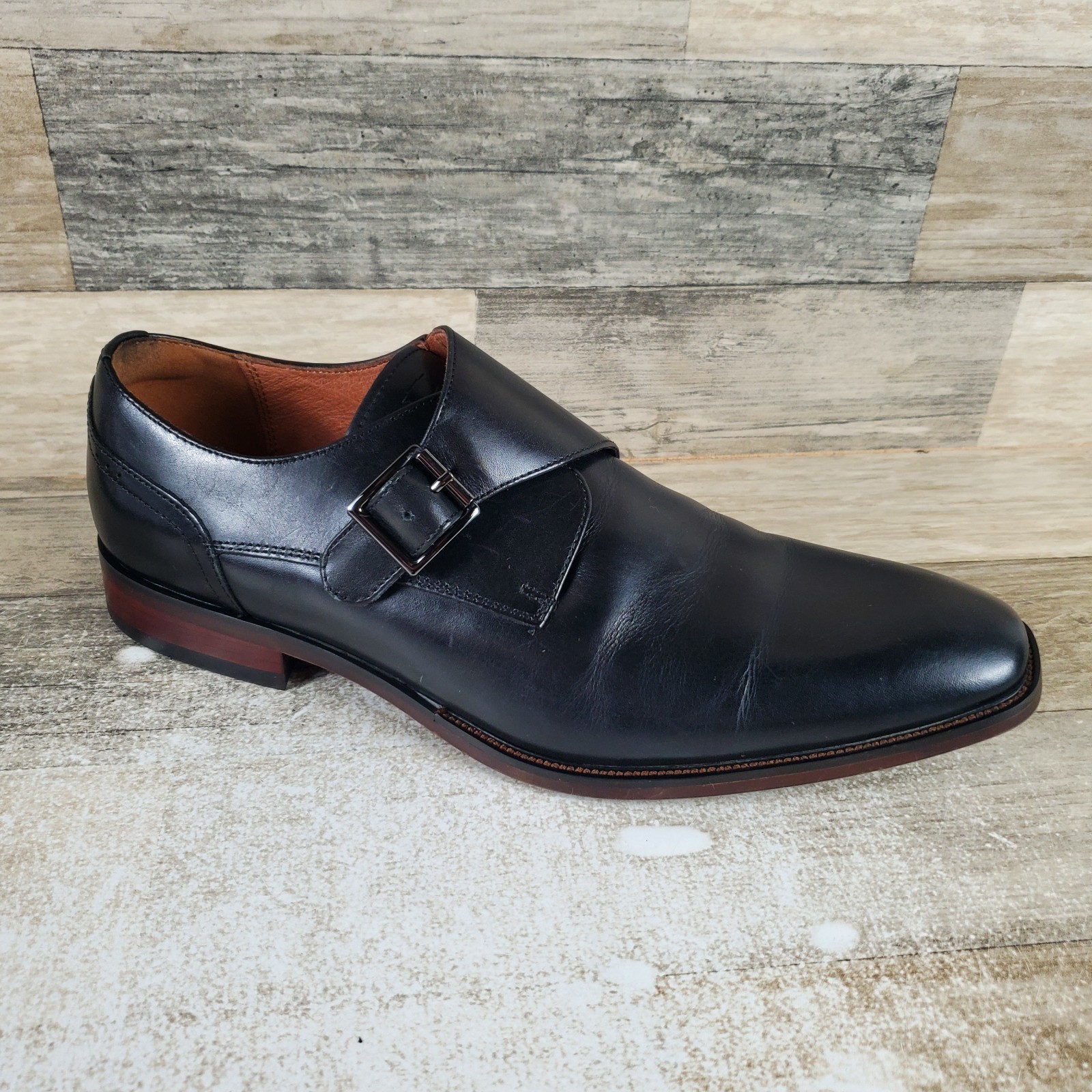 Florsheim Sorrento Mens Dress Shoes Sz 10.5 M Black Leather Slip On Plain Toe Florsheim Sorrento Mens Dress Shoes Sz 10.5 M Black Leather Slip On Plain Toe