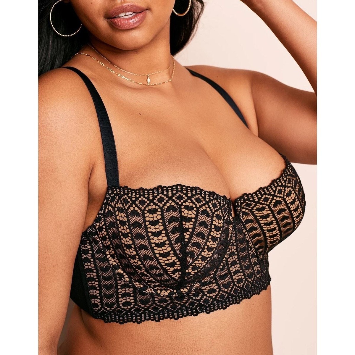 Adore Me Bra 38C Longline Nymphadora Women\'s Contour Balconette Bra BR-08162-BAL