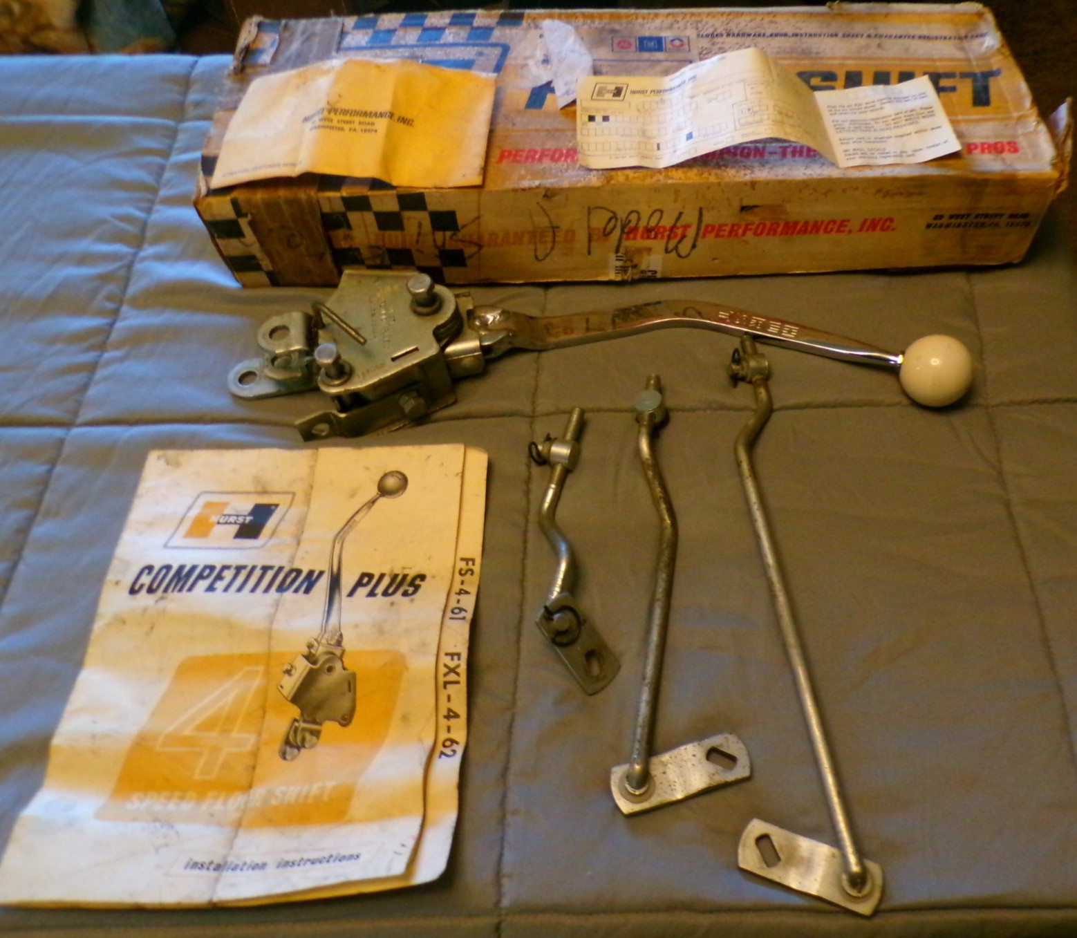 VINTAGE 60\'S Hurst Competition Plus 4-Speed Shifter 62-64 FORD passenger cars +