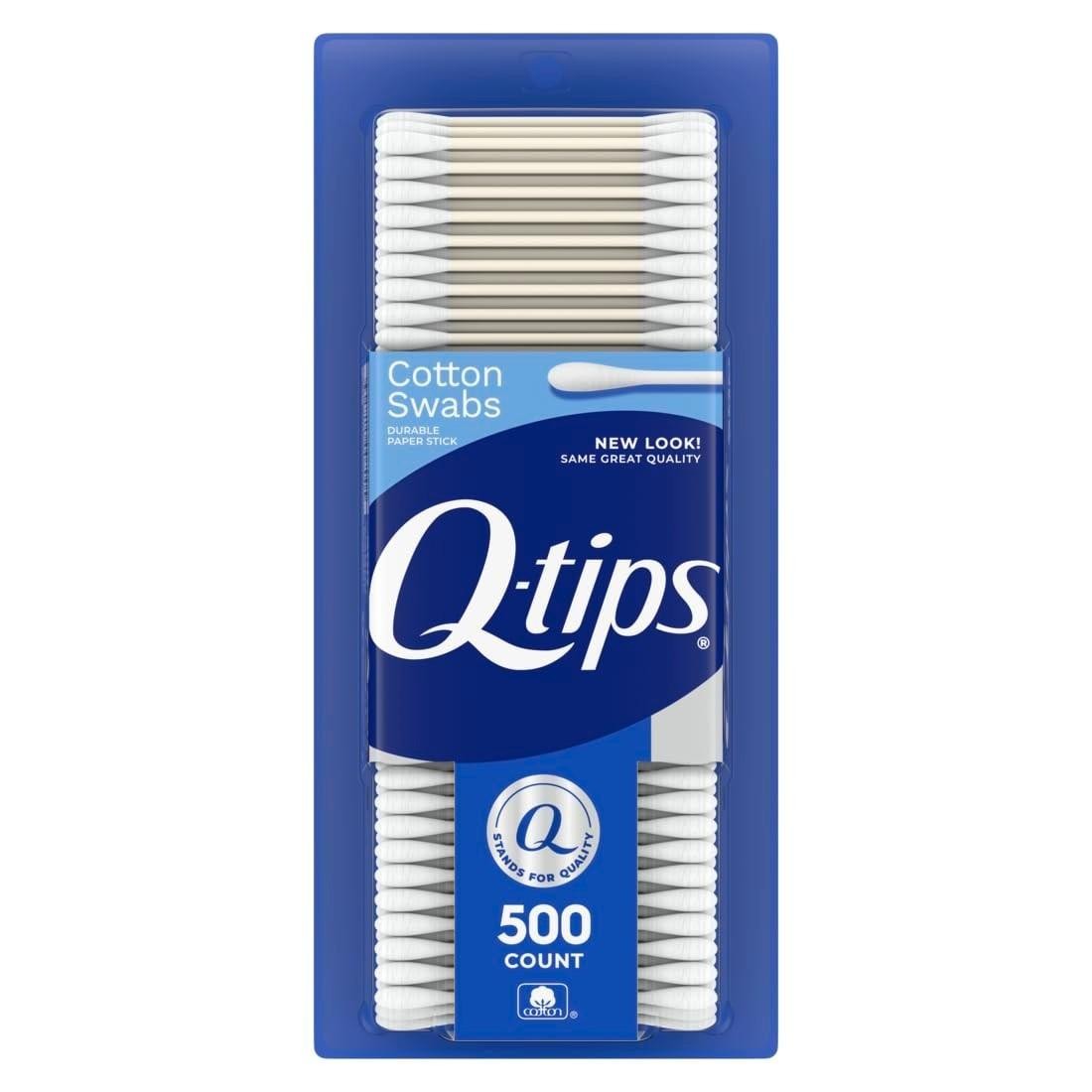 Q-tips Cotton Swabs for Hygiene and Beauty Care Original Cotton Swab 500 Count