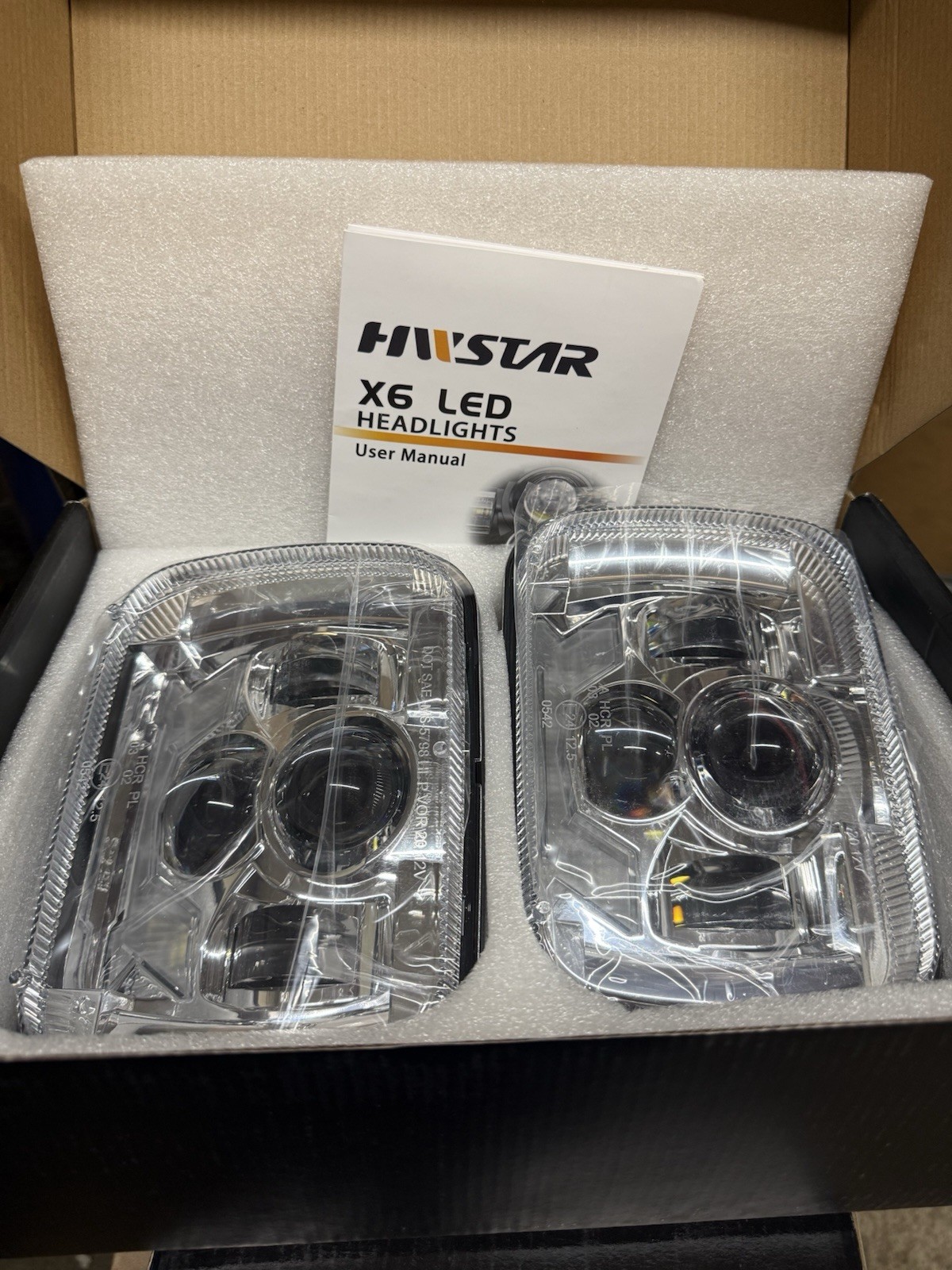HWSTAR 6000K 180W 1000% Bright H6054 5x7 7x6 Led Headlights JEEP XJ TJ YJ New HWSTAR 6000K 180W 1000% Bright H6054 5x7 7x6 Led Headlights JEEP XJ TJ YJ New
