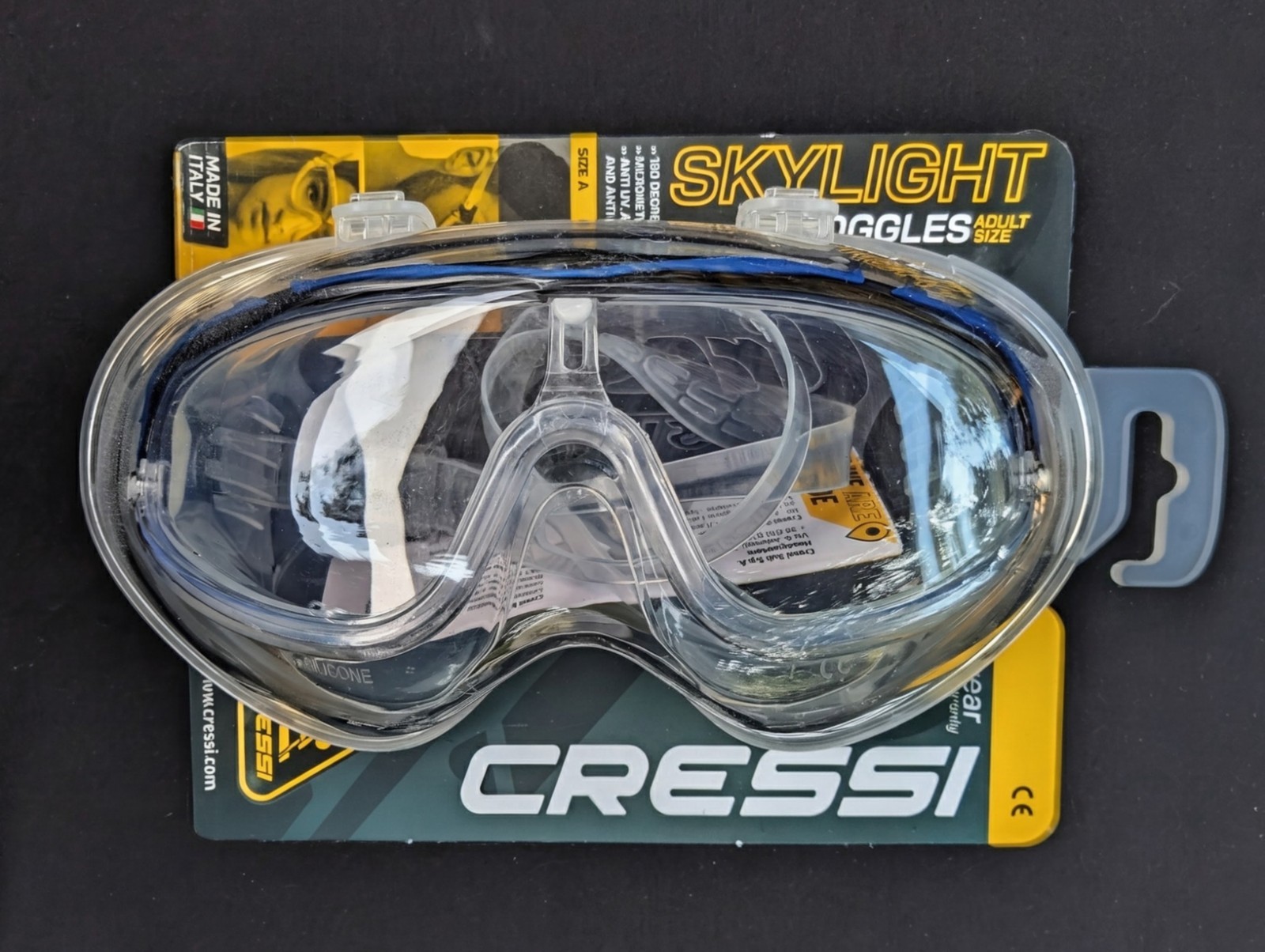 Cressi Skylight Goggles Adult Size Blue/NEW/UNOPENED