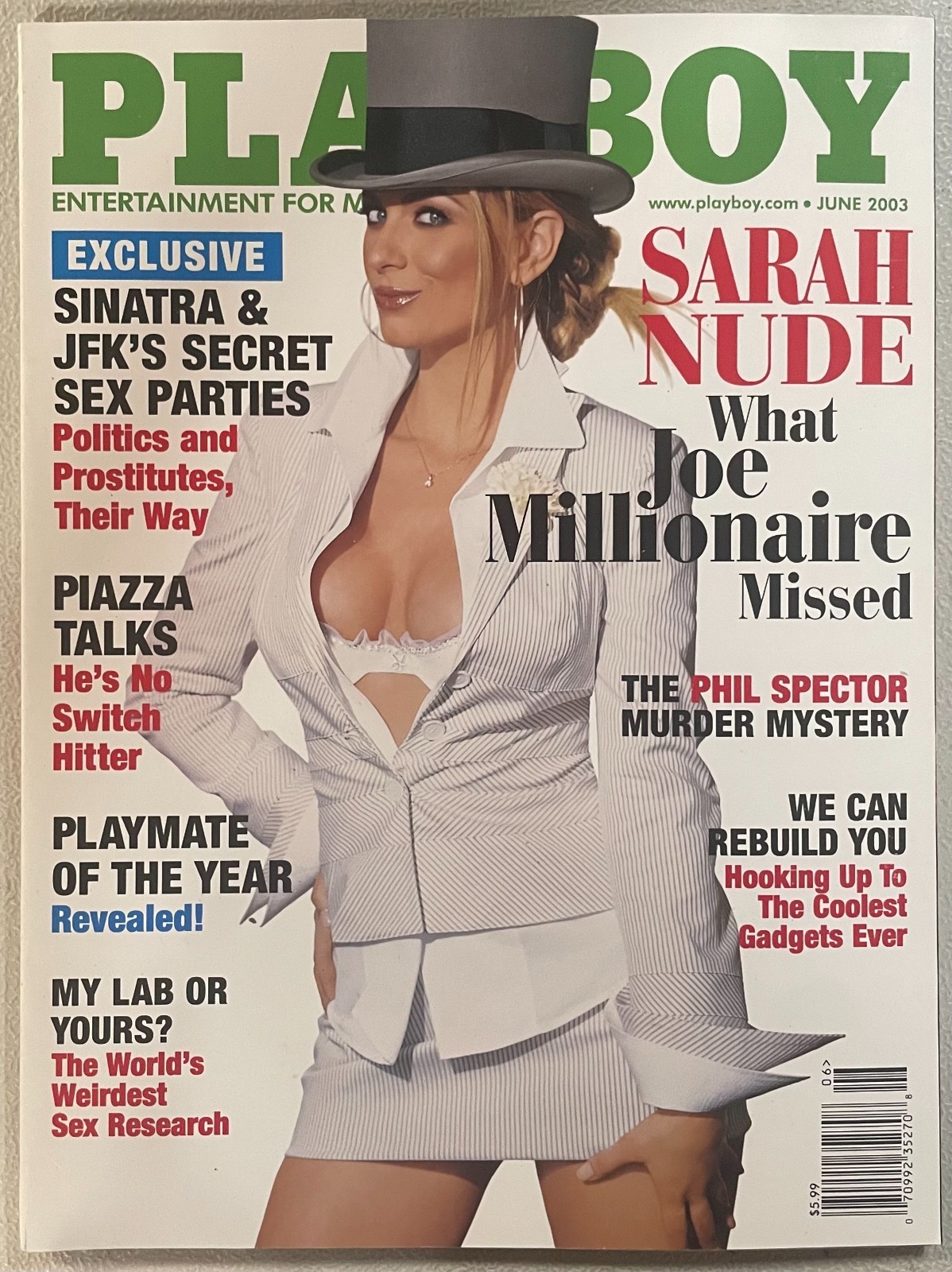 Playboy Magazine 2003 Back Issues - You Pick the Month - Centerfold Intact