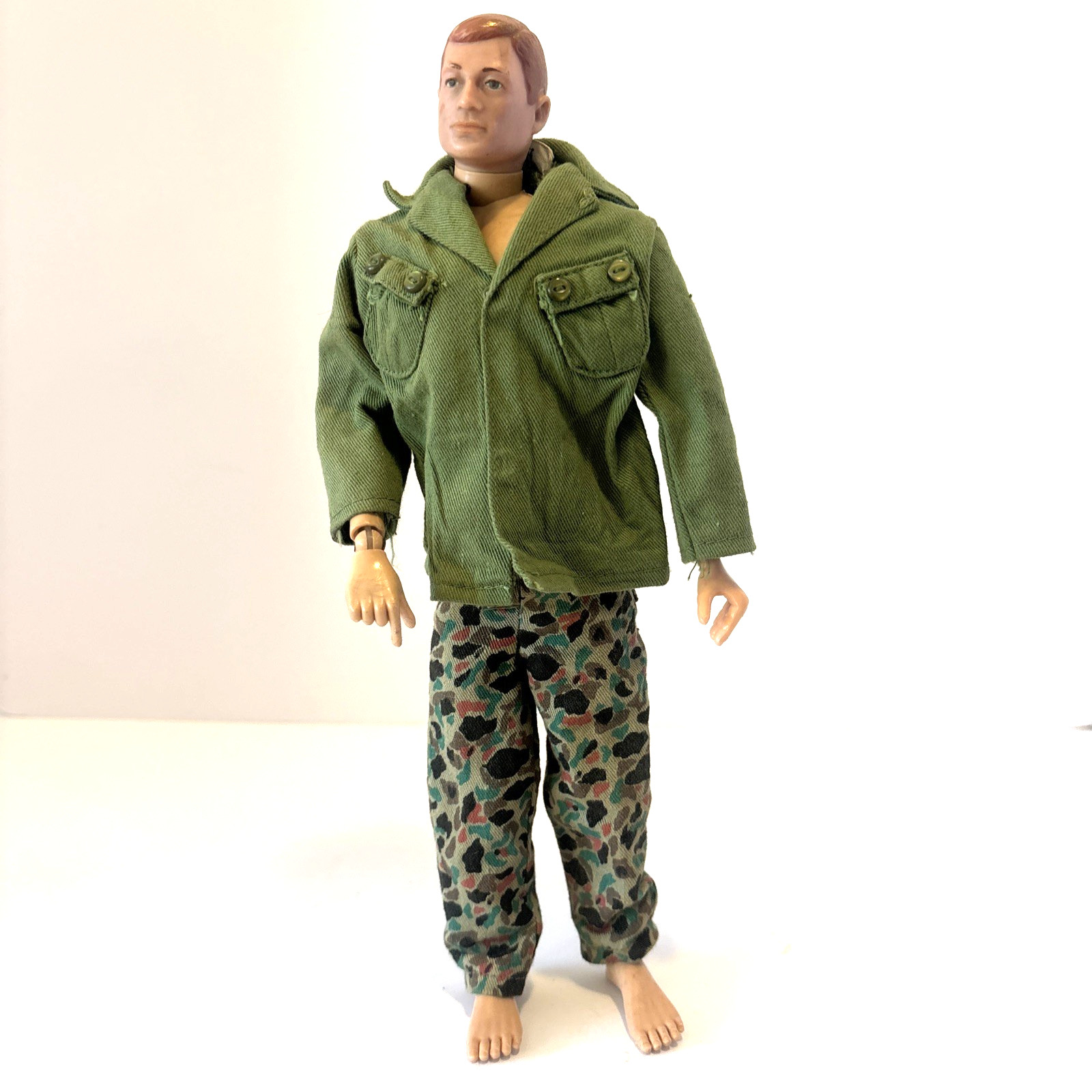 Vintage 1967-69 Hasbro GI Joe Action Soldier Red Painted Hair 12” Figure Outfit Vintage 1967-69 Hasbro GI Joe Action Soldier Red Painted Hair 12” Figure Outfit