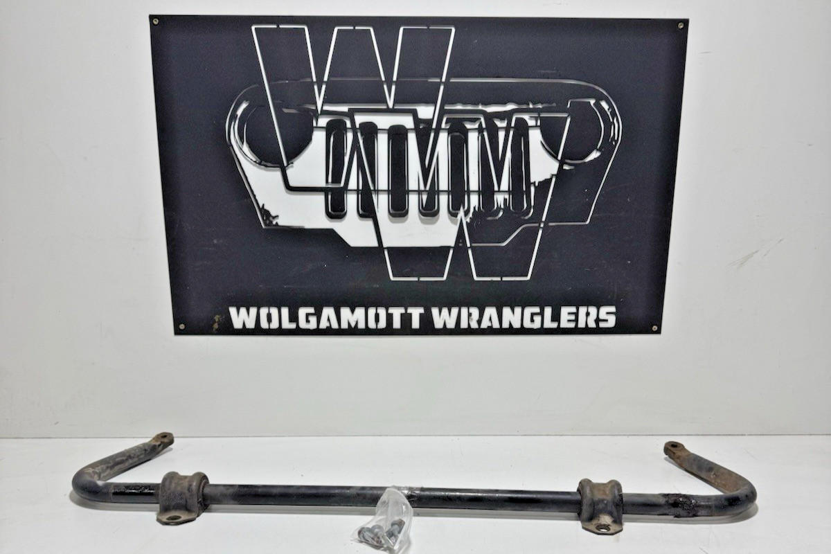 97-06 Jeep TJ Wrangler Factory Front Sway Bar + Retainers Bushings & BOLTS 70 97-06 Jeep TJ Wrangler Factory Front Sway Bar + Retainers Bushings & BOLTS 70