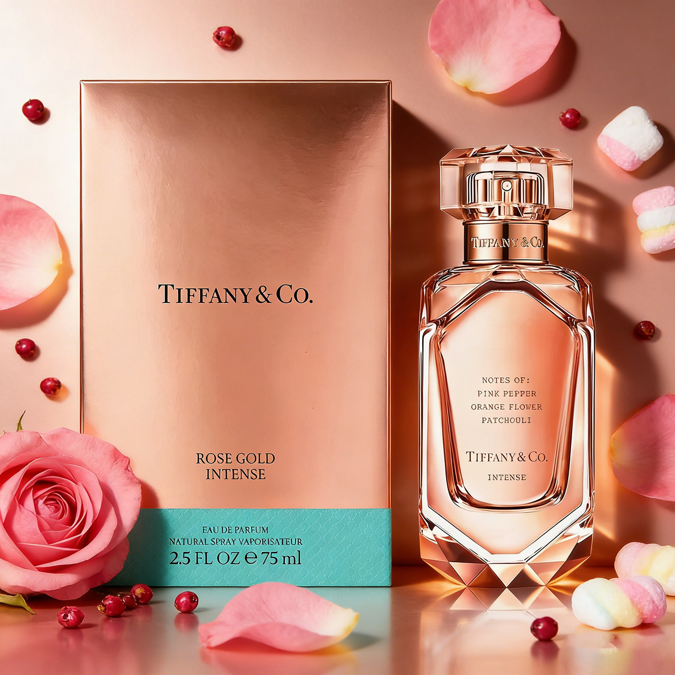 Rose Gold by Tiffany & Co Eau de Parfum Intense Spray for Women 2.5oz New Sealed