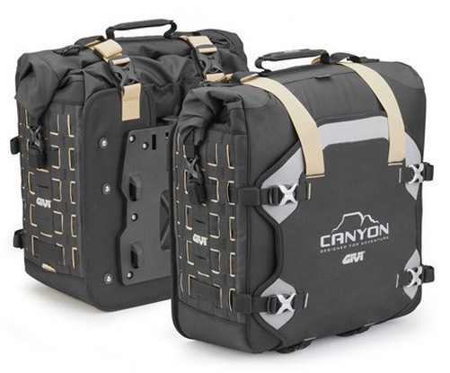 Pair Of Waterproof Side Bags Givi Gravel-T GRT709B Canyon, 35 Liters