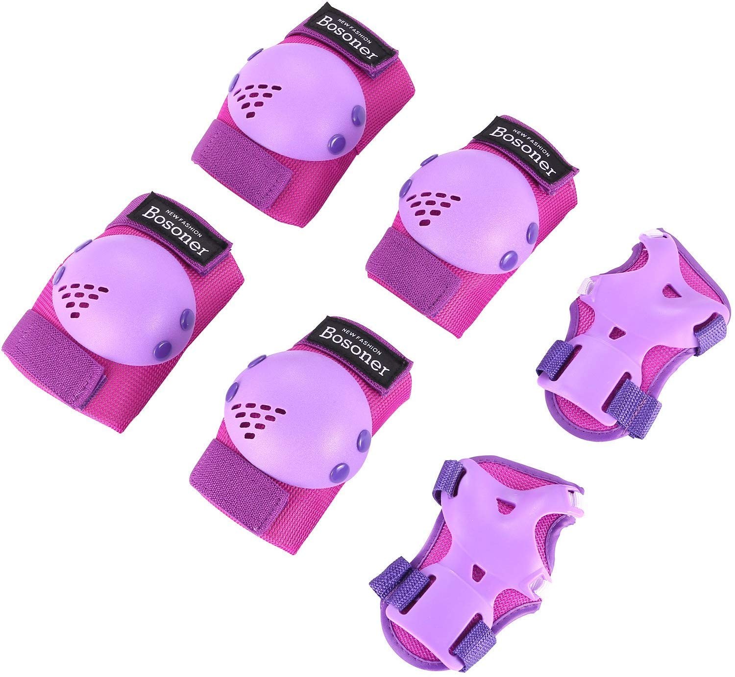 Bosoner Kids/Youth Knee Pads Elbow Pads Wrist Guards Set For 3-15 Years Child Bosoner Kids/Youth Knee Pads Elbow Pads Wrist Guards Set For 3-15 Years Child