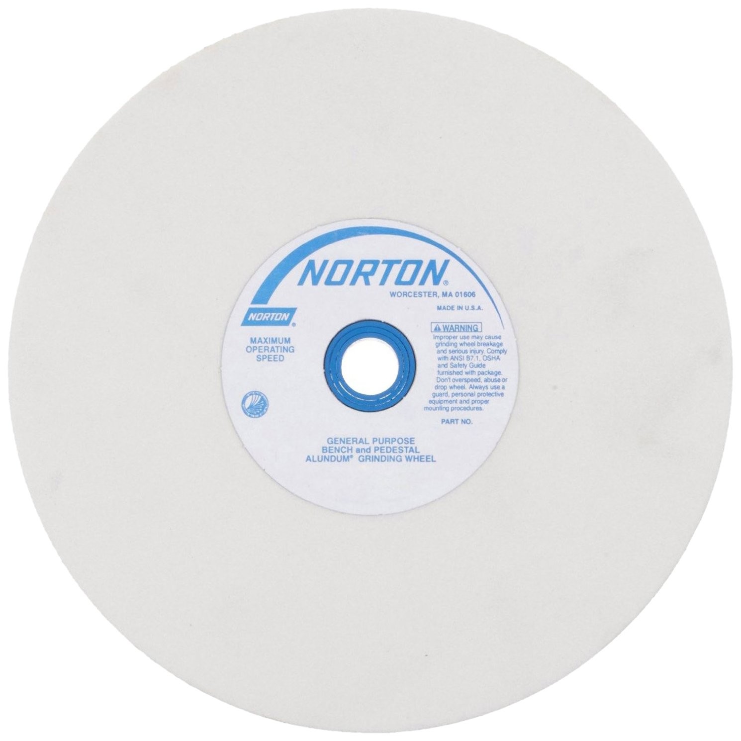 Norton 6 Inch White Aluminum Oxide Grinding Wheel Fine Grit for Tool Sharpening Norton 6 Inch White Aluminum Oxide Grinding Wheel Fine Grit for Tool Sharpening