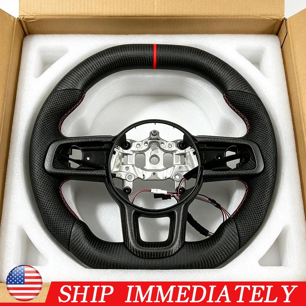 For Jeep Wrangler  JL/JT Carbon Fiber Steering Wheel 18-27 with Heated